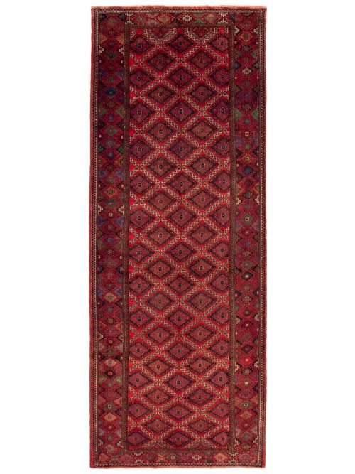 Persian Style 4'10" x 12'9" Hand-knotted Wool Rug 
