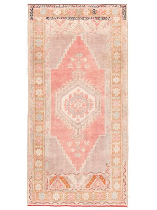 Turkish Antalya Vintage 3'9" x 7'8" Hand-knotted Wool Rug 