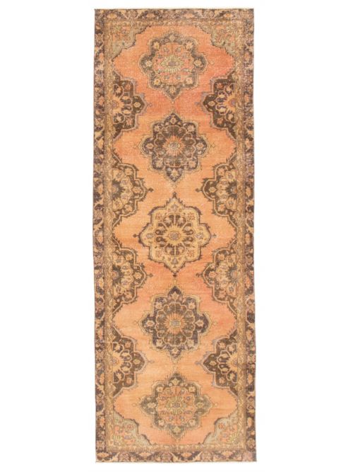 Turkish Anadol Vintage 4'6" x 12'3" Hand-knotted Wool Rug 