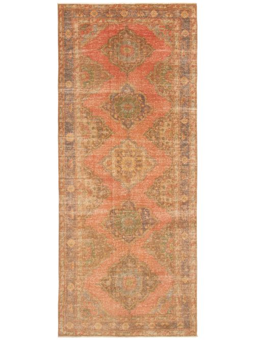 Turkish Anadol Vintage 4'8" x 11'4" Hand-knotted Wool Rug 