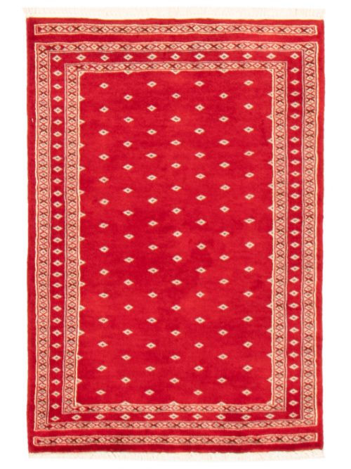 Pakistani Finest Peshawar Bokhara 2'6" x 3'9" Hand-knotted Wool Rug 