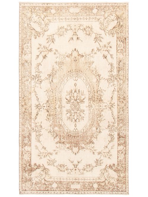 Turkish Antalya Vintage 5'3" x 9'3" Hand-knotted Wool Rug 
