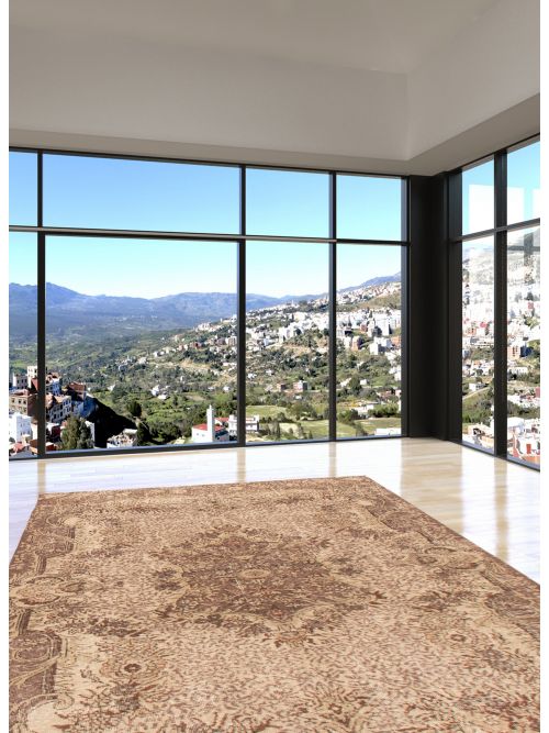Turkish Antalya Vintage 6'4" x 9'6" Hand-knotted Wool Rug 
