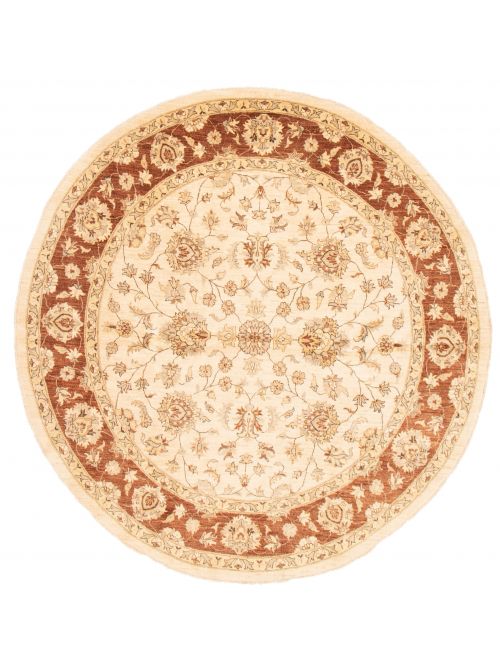 Pakistani Peshawar Oushak 8'10" x 9'2" Hand-knotted Wool Rug 