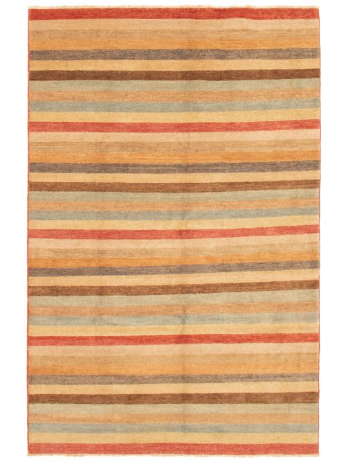 Pakistani Finest Peshawar Ziegler 6'0" x 9'1" Hand-knotted Wool Rug 