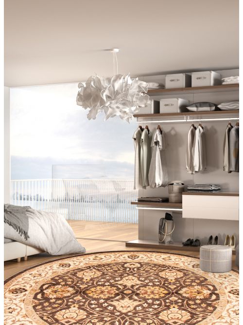 Tapis peshawar oushak 9'0" x 9'0" en laine
