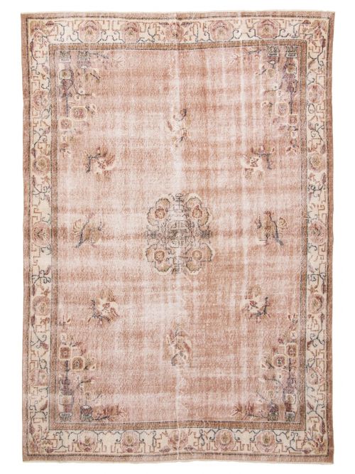 Turkish Melis Vintage 7'0" x 10'6" Hand-knotted Wool Rug 