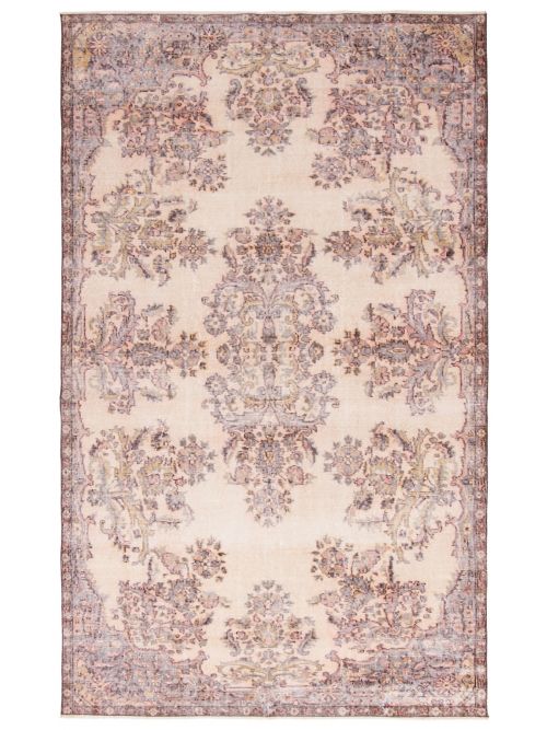 Turkish Antalya Vintage 5'5" x 12'8" Hand-knotted Wool Rug 