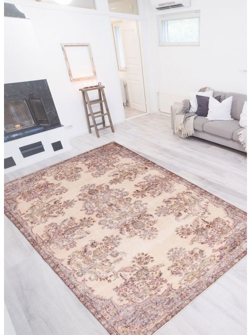 Turkish Antalya Vintage 5'5" x 12'8" Hand-knotted Wool Rug 