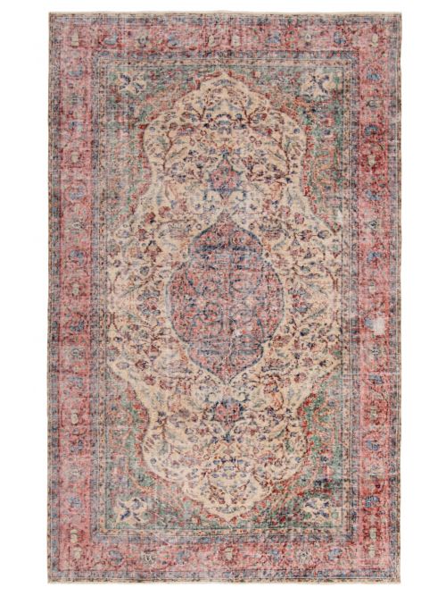 Turkish Melis Vintage 5'5" x 8'7" Hand-knotted Wool Rug 