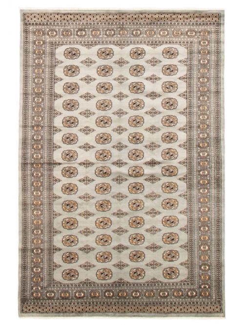 Pakistani Finest Peshawar Bokhara 6'0" x 9'1" Hand-knotted Wool Rug 