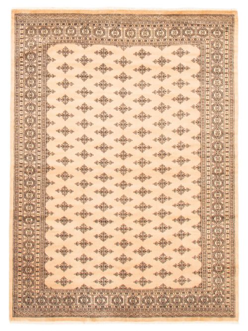 Pakistani Finest Peshawar Bokhara 6'2" x 8'3" Hand-knotted Wool Rug 