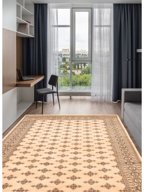 Pakistani Finest Peshawar Bokhara 6'2" x 8'3" Hand-knotted Wool Rug 