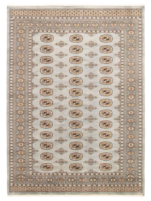 Pakistani Finest Peshawar Bokhara 6'1" x 8'6" Hand-knotted Wool Rug 