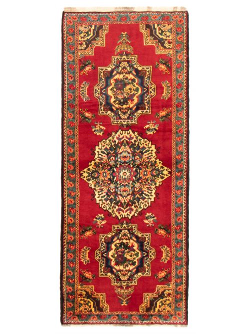 Persian Style 3'8" x 9'3" Hand-knotted Wool Rug 