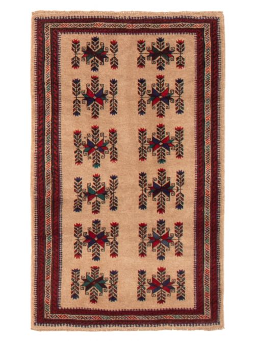 Afghan Rizbaft 2'10" x 4'9" Hand-knotted Wool Rug 
