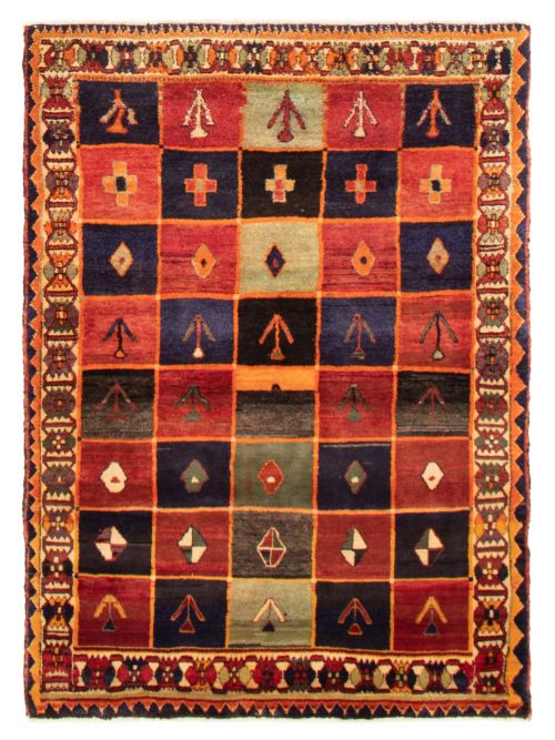 Persian Style 5'2" x 7'5" Hand-knotted Wool Rug 