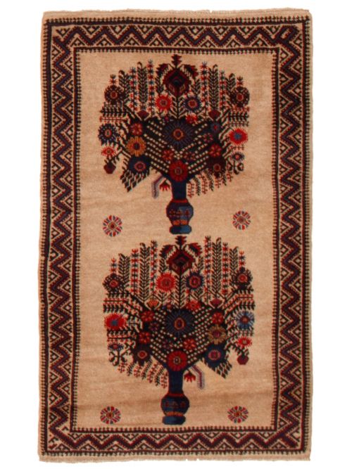 Afghan Rizbaft 2'11" x 4'8" Hand-knotted Wool Rug 