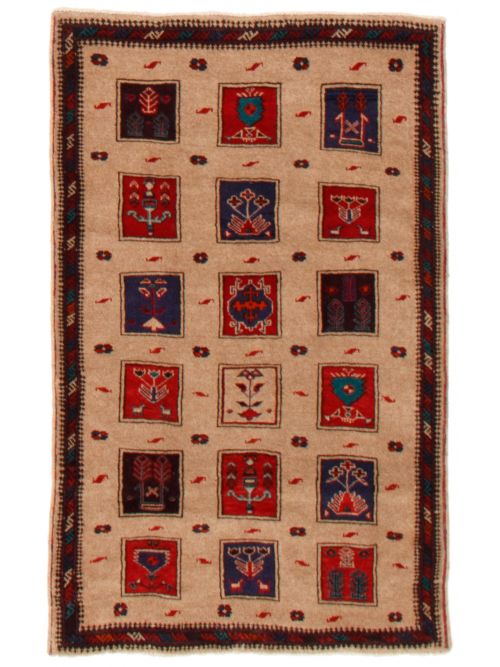 Afghan Rizbaft 3'1" x 4'10" Hand-knotted Wool Rug 