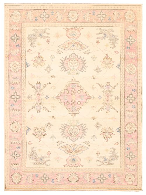 Pakistani Modern Oushak 9'1" x 12'2" Hand-knotted Wool Rug 