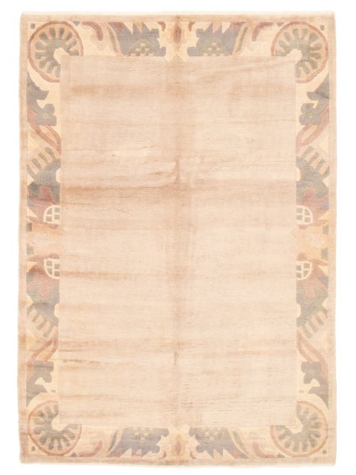 Nepal Aurora 6'8" x 9'8" Hand-knotted Wool Rug 