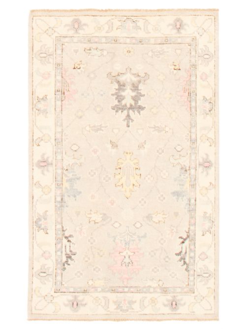 Pakistani Modern Oushak 3'3" x 5'2" Hand-knotted Wool Rug 