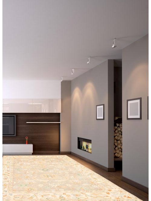 Pakistani Modern Oushak 9'1" x 12'4" Hand-knotted Wool Rug 