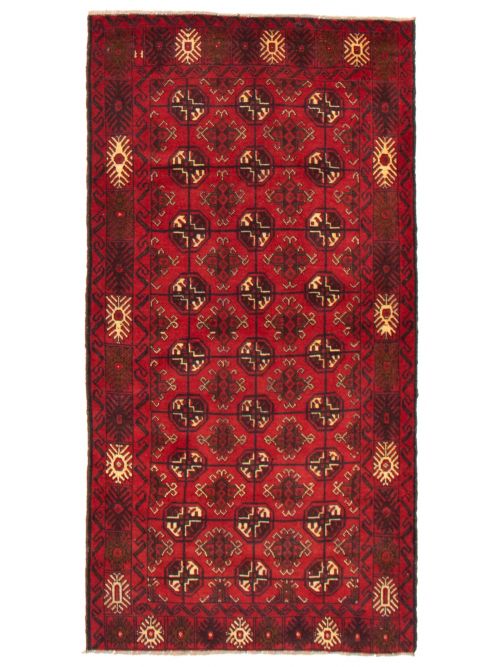Afghan Baluch 3'5" x 6'6" Hand-knotted Wool Rug 