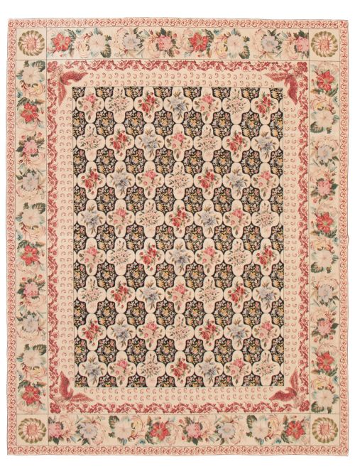 Chinese French Tapestry 8'0" x 10'0" Needlepoint Wool Tapestry Kilim 