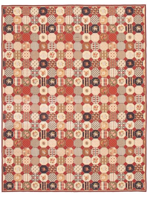 Chinese French Tapestry 7'11" x 10'4" Needlepoint Wool Tapestry Kilim 