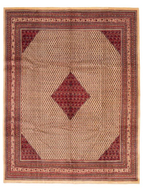 Indian Royal Sarough 9'10" x 12'8" Hand-knotted Wool Rug 