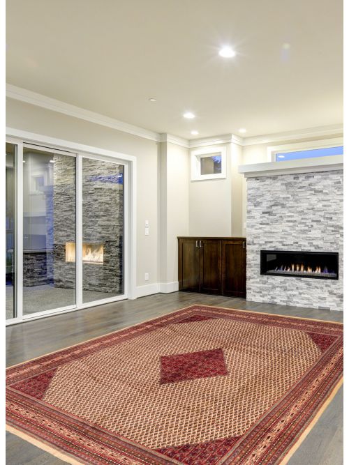 Indian Royal Sarough 9'10" x 12'8" Hand-knotted Wool Rug 