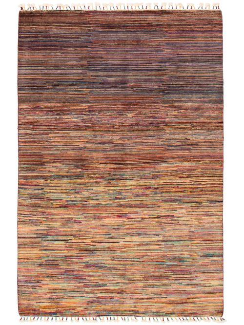 Pakistani Pak Finest Gabbeh 5'2" x 7'10" Hand-knotted Wool Rug 