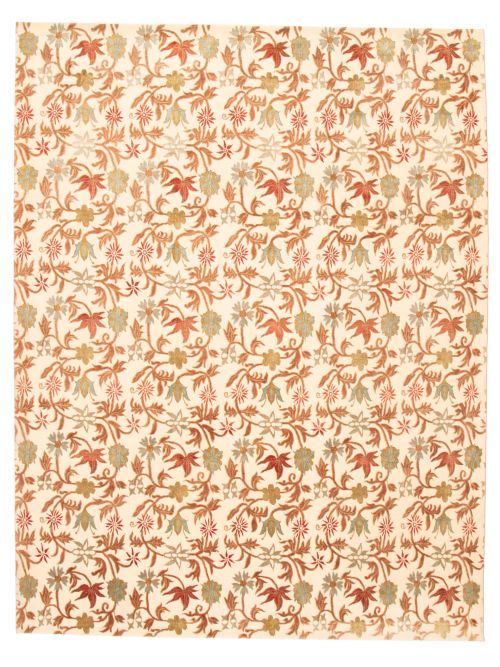 Nepal Silk Touch 9'1" x 11'11" Hand-knotted Silk, Wool Rug 