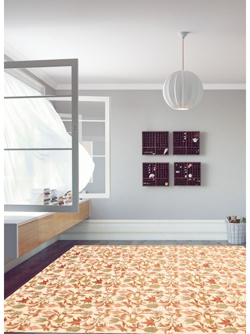 Nepal Silk Touch 9'1" x 11'11" Hand-knotted Silk, Wool Rug 