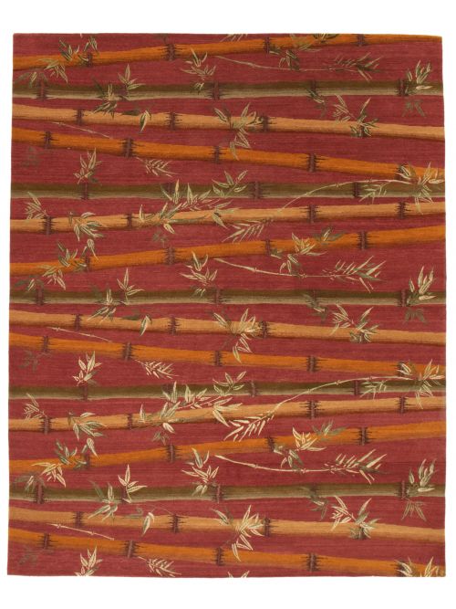 Nepal Silk Touch 8'0" x 10'0" Hand-knotted Silk, Wool Rug 