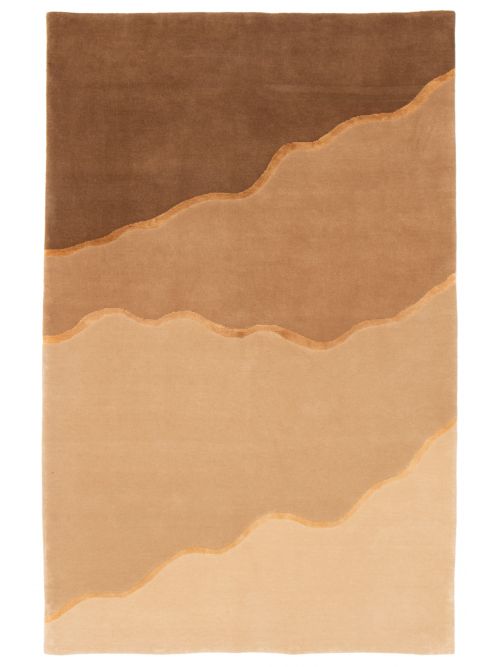 Nepal Aurora 5'3" x 8'3" Hand-knotted Silk, Wool Rug 