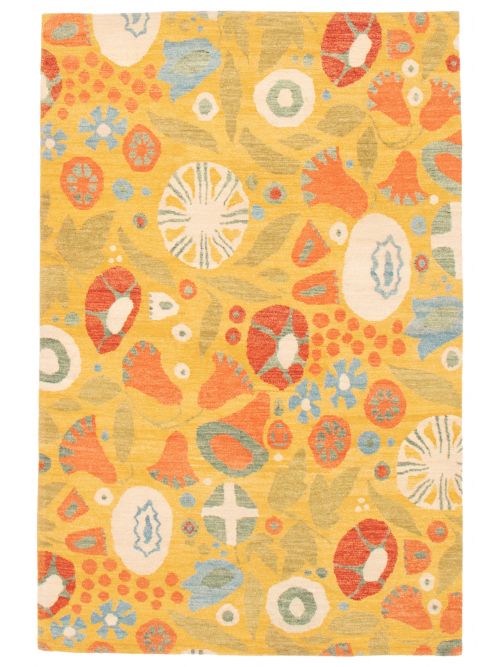Nepal Aurora 6'0" x 9'0" Hand-knotted Wool Rug 