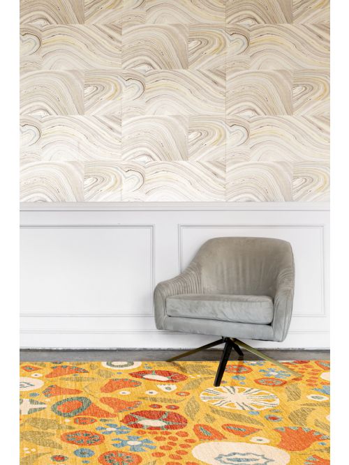 Nepal Aurora 6'0" x 9'0" Hand-knotted Wool Rug 