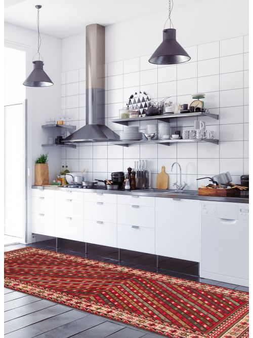 Tapis style persan 3'1" x 9'10" en laine