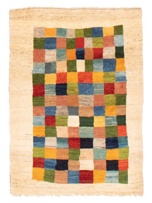 Indian Kashkuli Gabbeh 3'5" x 4'10" Hand-knotted Wool Rug 