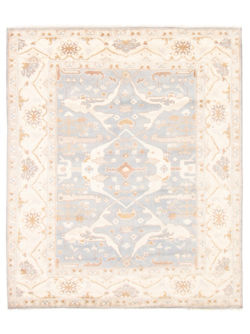 Indian Royal Oushak 8'3" x 9'11" Hand-knotted Wool Rug 