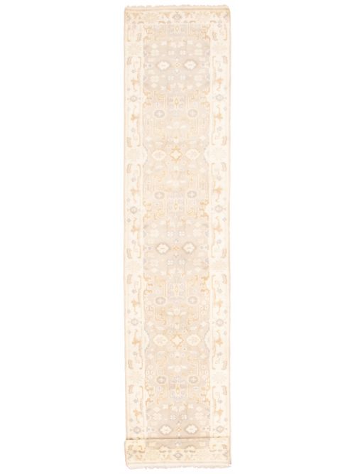 Indian Royal Oushak 2'8" x 15'10" Hand-knotted Wool Rug 