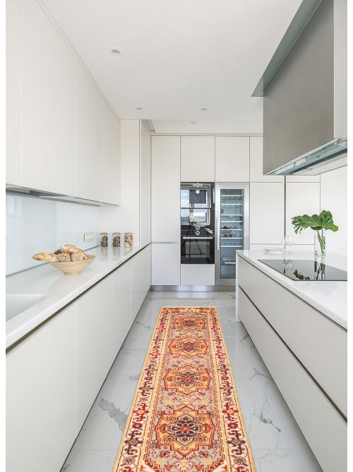 Indian Serapi Heritage 2'8" x 10'1" Hand-knotted Wool Rug 