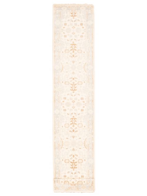 Indian Royal Oushak 2'8" x 18'6" Hand-knotted Wool Rug 