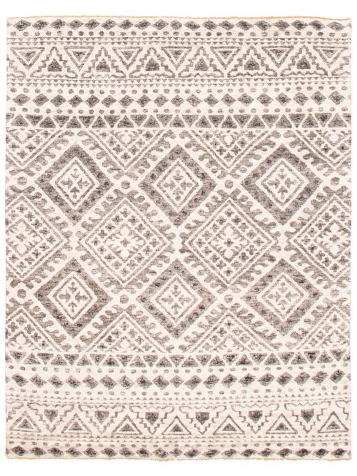 Indian Tangier 7'10" x 10'0" Hand-knotted Wool Rug 