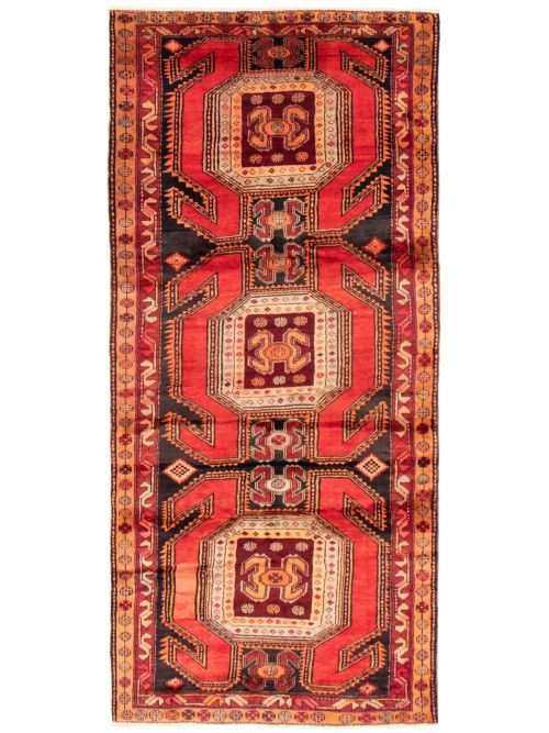 Persian Style 4'7" x 11'10" Hand-knotted Wool Rug 