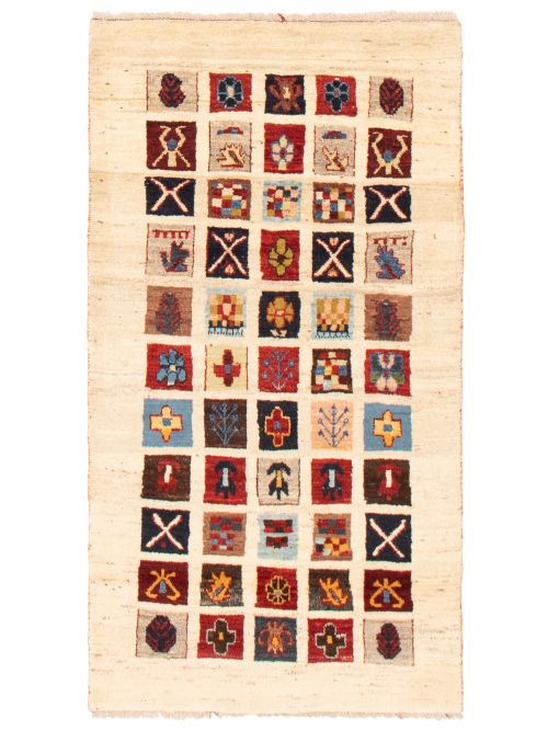 Tapis style persan kaskhuli gabbeh 3'5" x 6'5" en laine