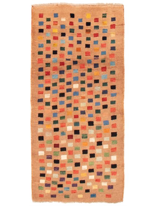 Tapis style persan kaskhuli gabbeh 3'3" x 7'3" en laine