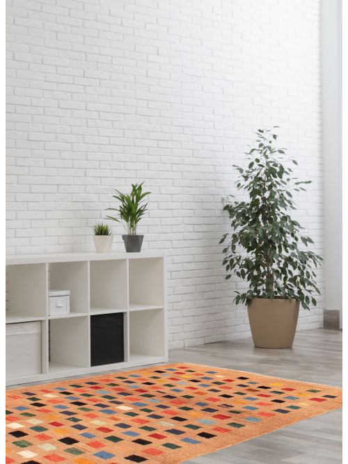 Tapis style persan kaskhuli gabbeh 3'3" x 7'3" en laine